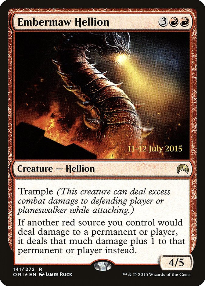 Embermaw Hellion [Magic Origins Prerelease Promos] | Gamers Paradise