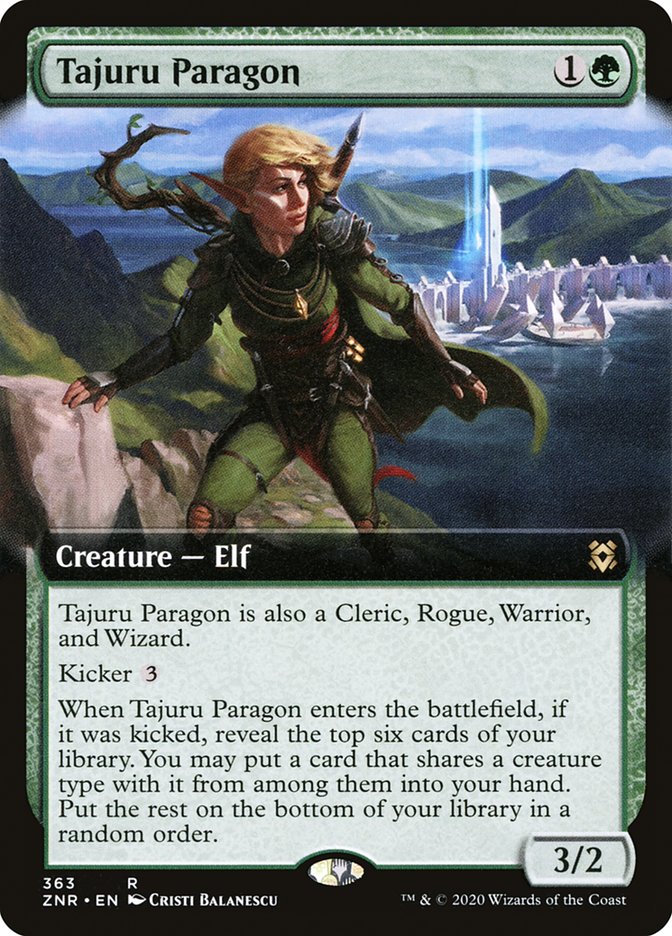 Tajuru Paragon (Extended Art) [Zendikar Rising] | Gamers Paradise