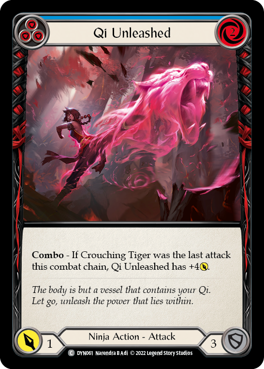 Qi Unleashed (Blue) [DYN061] (Dynasty)  Rainbow Foil | Gamers Paradise