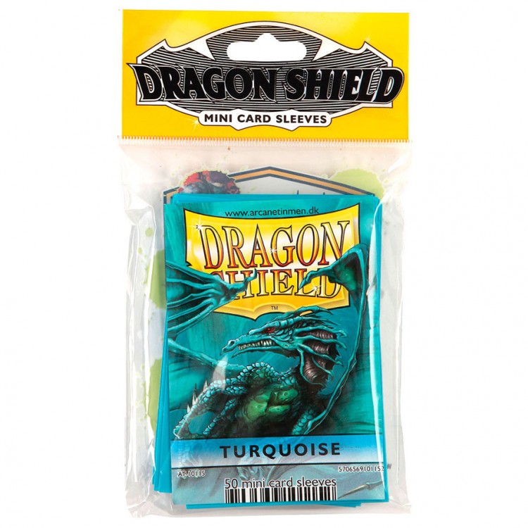 Dragon Shield: Japanese Size 50ct Sleeves - Turquoise (Classic) | Gamers Paradise