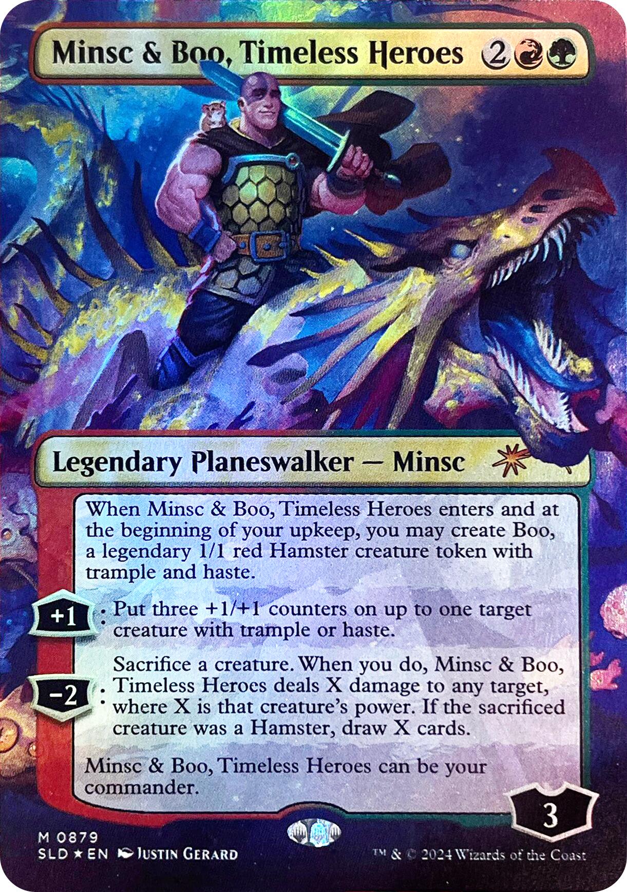 Minsc & Boo, Timeless Heroes (Rainbow Foil) [Secret Lair Drop Series] | Gamers Paradise