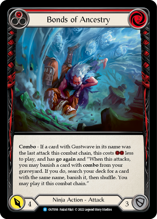 Bonds of Ancestry (Red) [OUT056] (Outsiders)  Rainbow Foil | Gamers Paradise