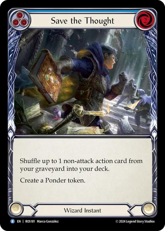 Save the Thought (Blue) [ROS181] (Rosetta)  Rainbow Foil | Gamers Paradise