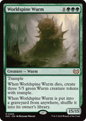 Worldspine Wurm [Duskmourn: House of Horror Commander] | Gamers Paradise