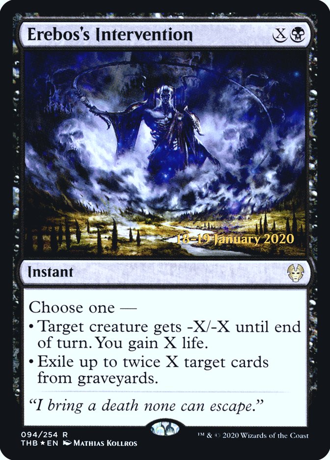 Erebos's Intervention [Theros Beyond Death Prerelease Promos] | Gamers Paradise