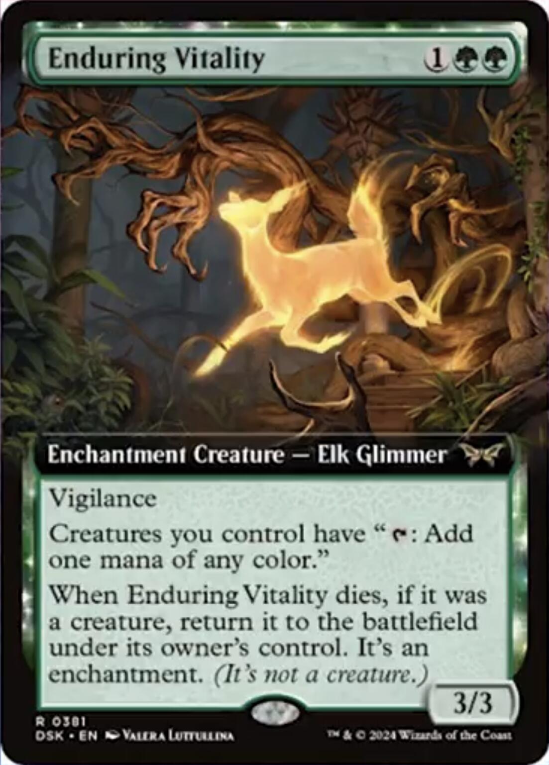 Enduring Vitality (Extended Art) [Duskmourn: House of Horror] | Gamers Paradise