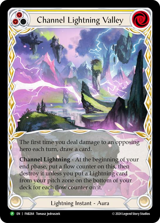 Channel Lightning Valley [FAB264] (Promo)  Cold Foil | Gamers Paradise