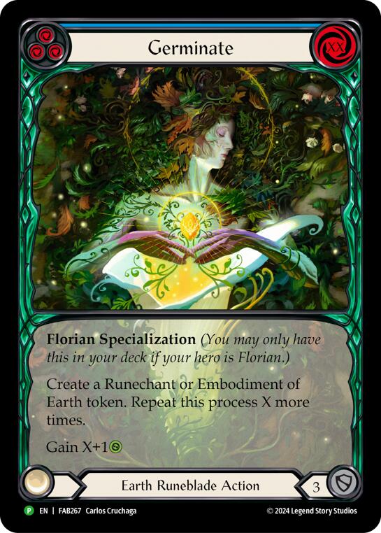 Germinate (Extended Art) [FAB267] (Promo)  Rainbow Foil | Gamers Paradise