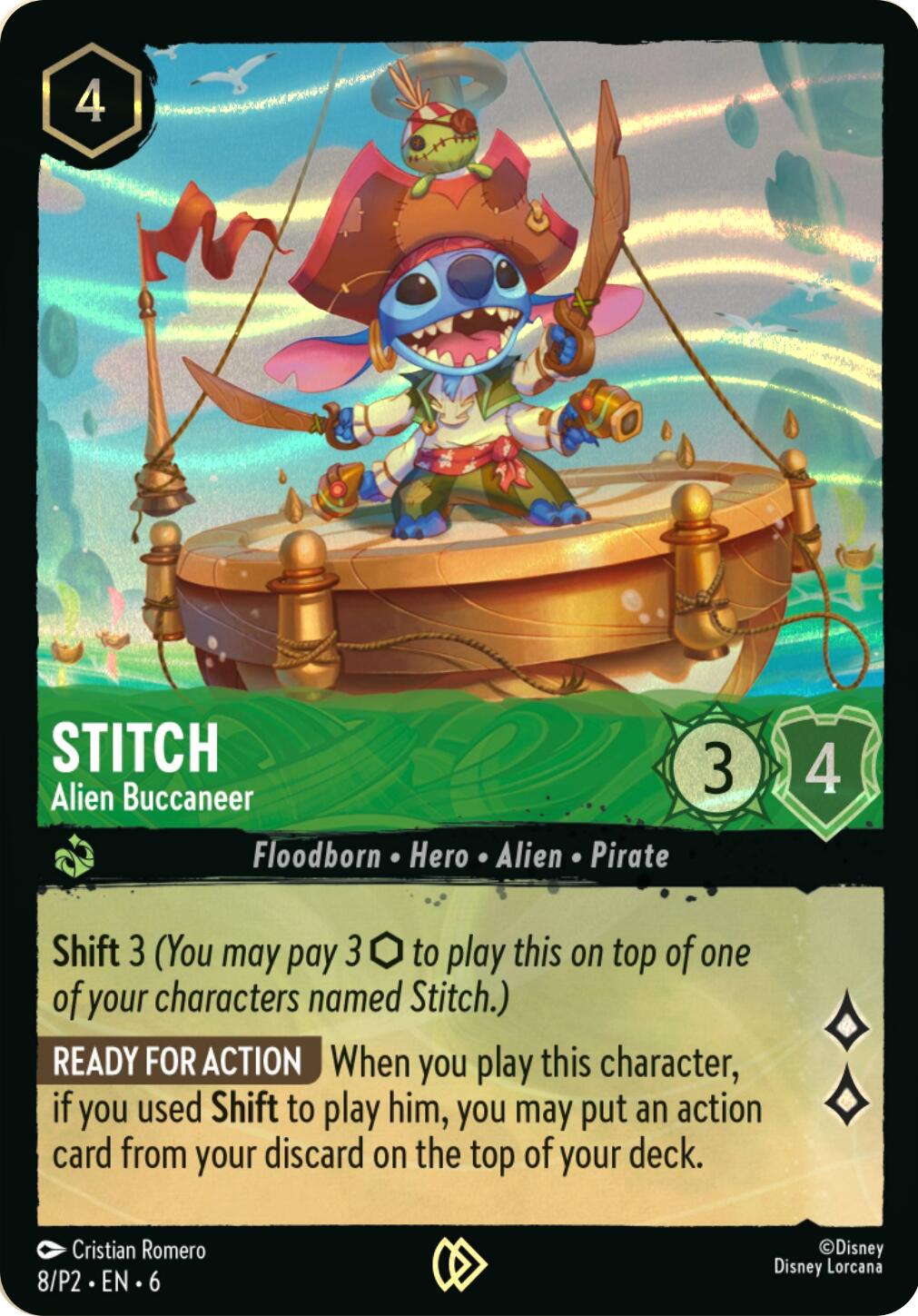 Stitch - Alien Buccaneer (Stitch Collector's Gift Set Promo) (8) [Promo Cards] | Gamers Paradise