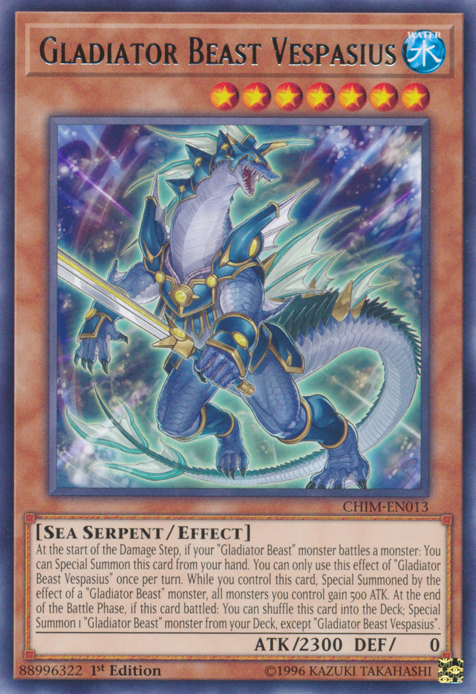 Gladiator Beast Vespasius [CHIM-EN013] Rare | Gamers Paradise