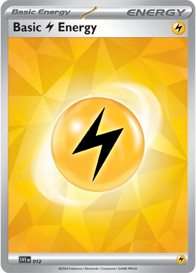 Basic Lightning Energy (012)(Holo) [Scarlet & Violet: Stellar Crown] | Gamers Paradise