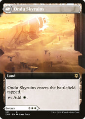 Ondu Inversion // Ondu Skyruins (Extended Art) [Zendikar Rising] | Gamers Paradise