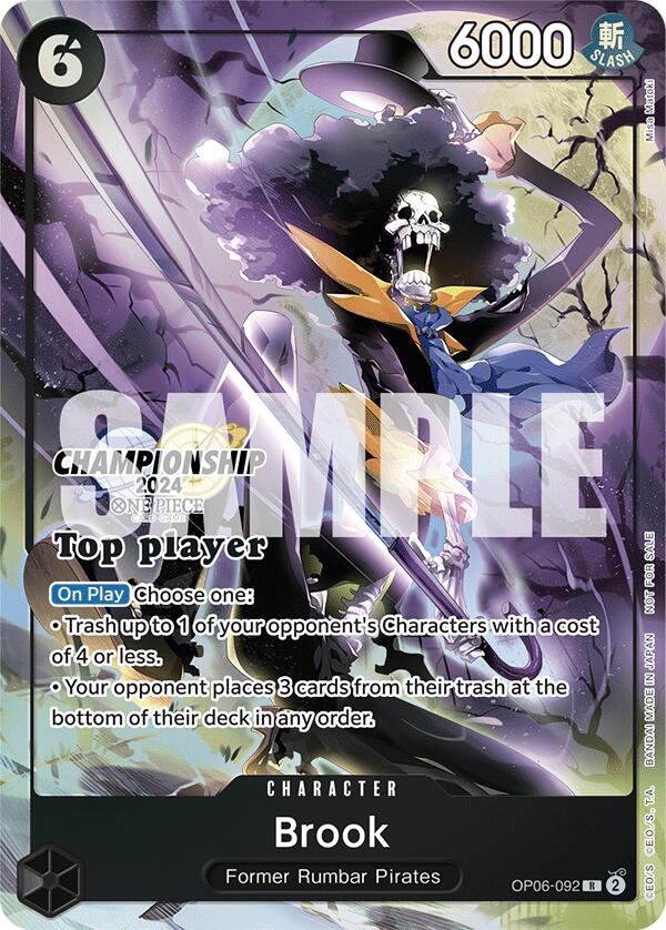 Brook (Championship 2024 Top Player Pack) [One Piece Promotion Cards] | Gamers Paradise