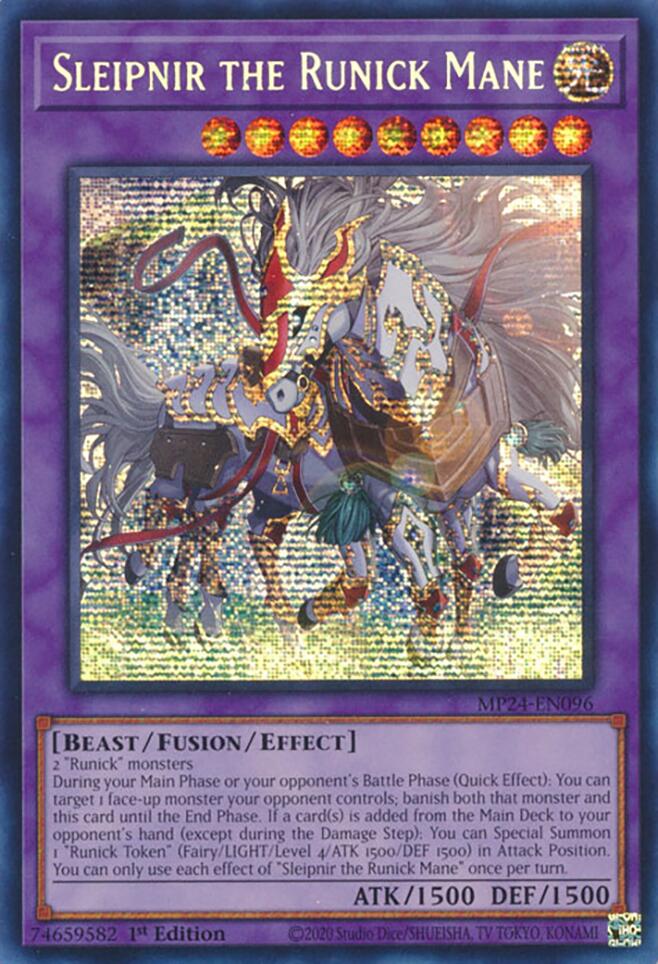 Sleipnir the Runick Mane [MP24-EN096] Prismatic Secret Rare | Gamers Paradise