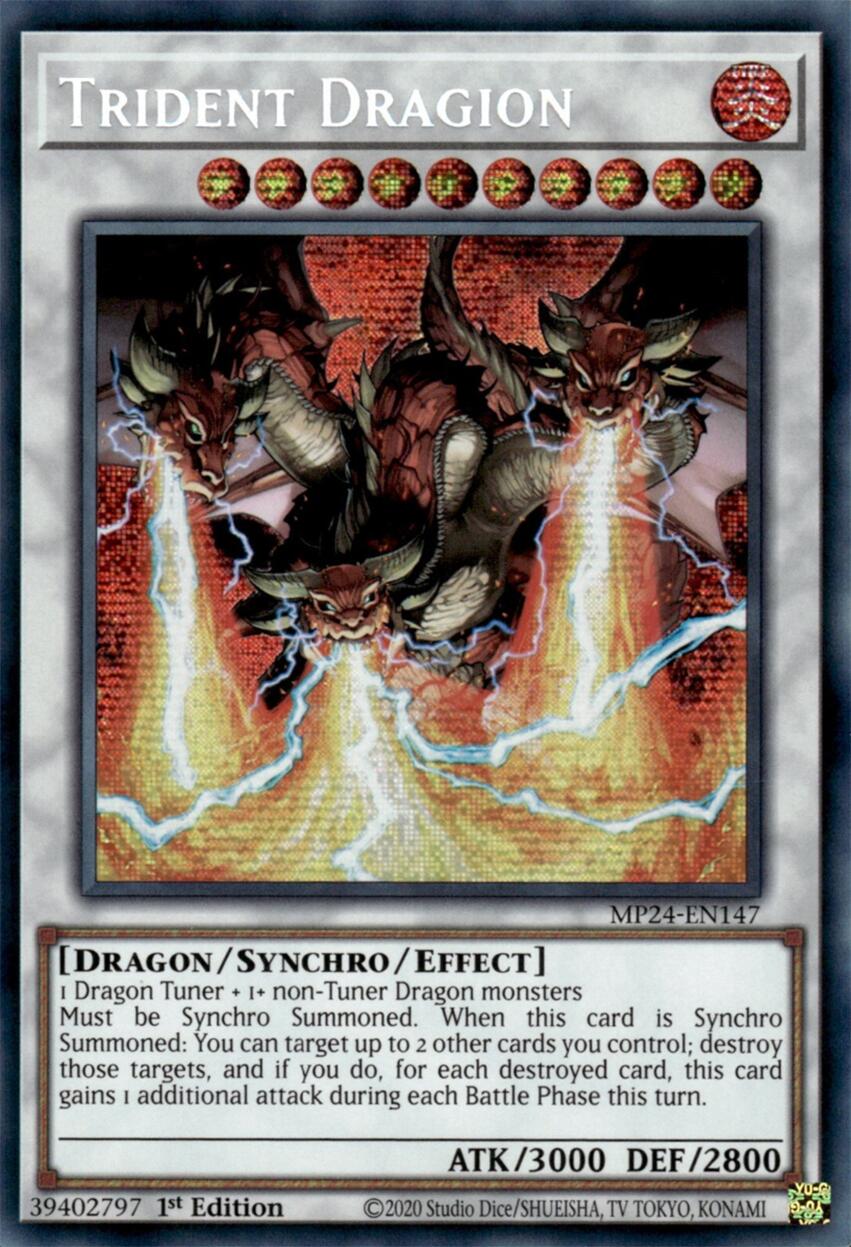 Trident Dragion [MP24-EN147] Prismatic Secret Rare | Gamers Paradise