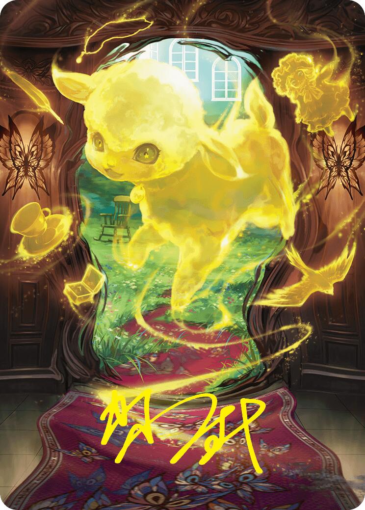 Enduring Innocence Art Card (Gold-Stamped Signature) [Duskmourn: House of Horror Art Series] | Gamers Paradise