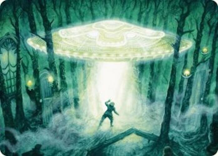 Unidentified Hovership Art Card [Duskmourn: House of Horror Art Series] | Gamers Paradise