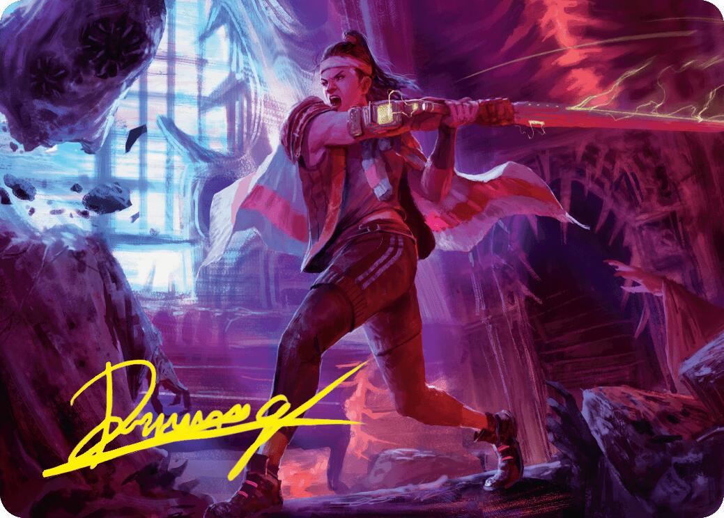 Diversion Specialist Art Card (Gold-Stamped Signature) [Duskmourn: House of Horror Art Series] | Gamers Paradise