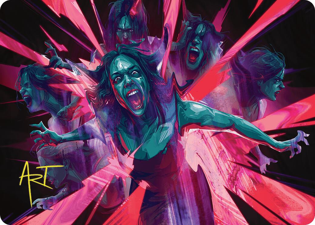 Waltz of Rage Art Card (Gold-Stamped Signature) [Duskmourn: House of Horror Art Series] | Gamers Paradise