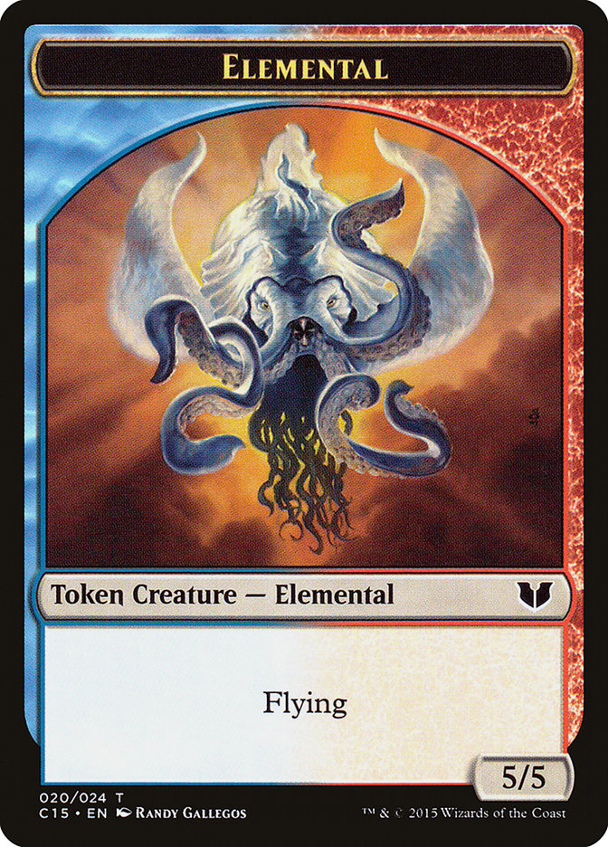 Drake // Elemental (020) Double-Sided Token [Commander 2015 Tokens] | Gamers Paradise