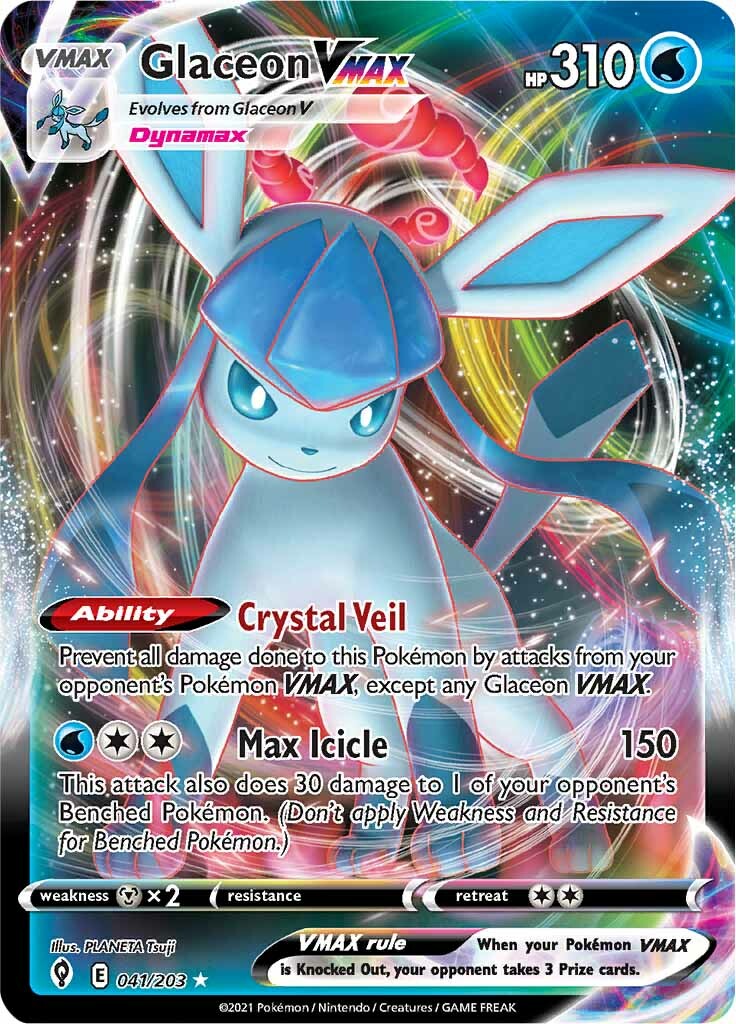 Glaceon VMAX (041/203) [Sword & Shield: Evolving Skies] | Gamers Paradise