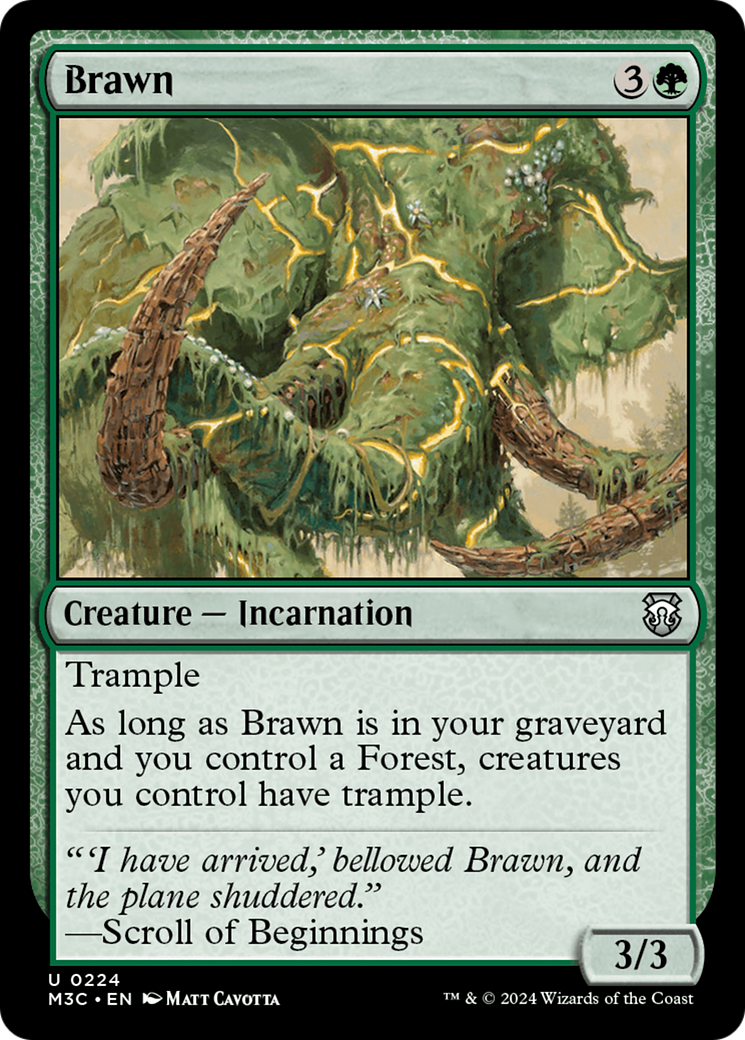 Brawn (Ripple Foil) [Modern Horizons 3 Commander] | Gamers Paradise