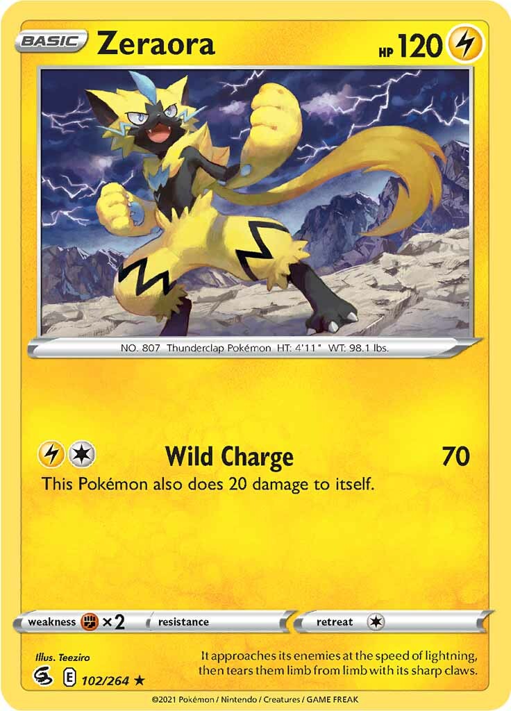 Zeraora (102/264) [Sword & Shield: Fusion Strike] | Gamers Paradise