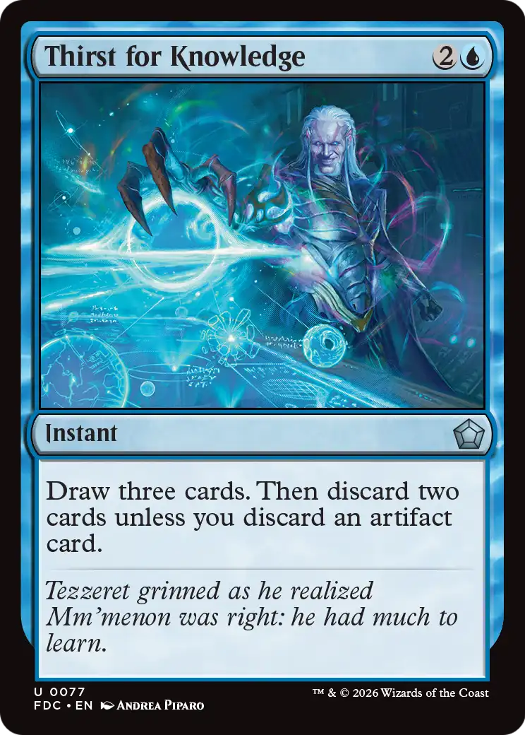 Thirst for Knowledge [Foundations Commander] | Gamers Paradise