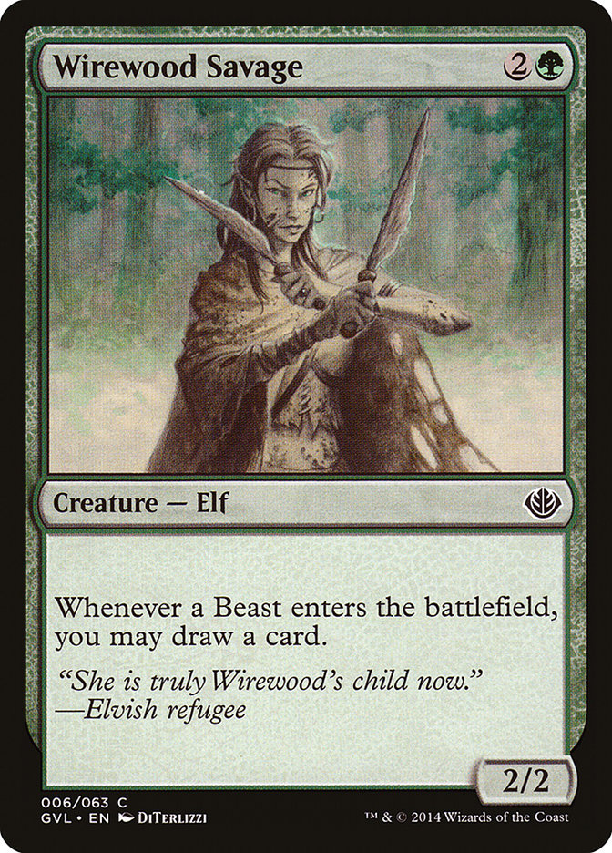 Wirewood Savage (Garruk vs. Liliana) [Duel Decks Anthology] | Gamers Paradise