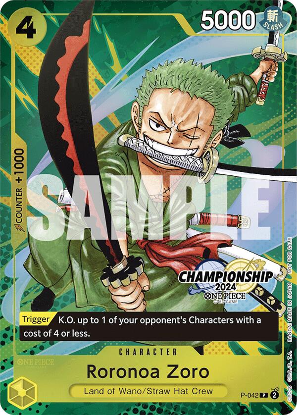 Roronoa Zoro (CS 2024 Event Pack Finalist) [One Piece Promotion Cards] | Gamers Paradise