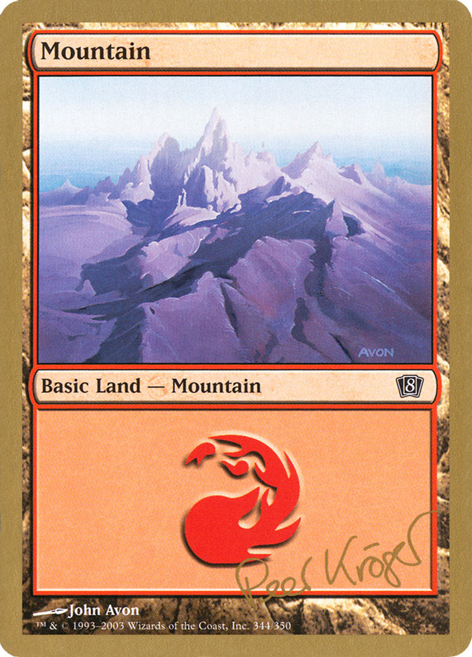 Mountain (344) (Peer Kroger) [World Championship Decks 2003] | Gamers Paradise