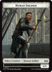 Human Soldier // Scarecrow Double-Sided Token [Duskmourn: House of Horror Commander Tokens] | Gamers Paradise