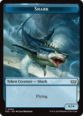 Shark // Copy Double-Sided Token [Duskmourn: House of Horror Commander Tokens] | Gamers Paradise