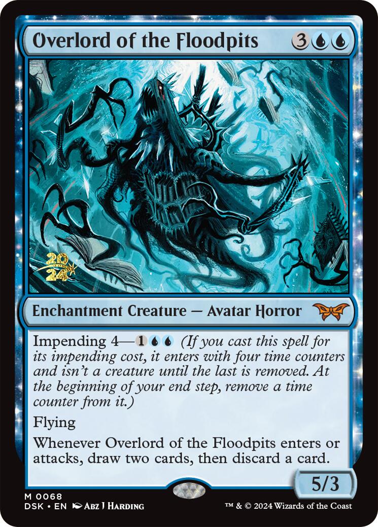 Overlord of the Floodpits [Duskmourn: House of Horror Prerelease Promos] | Gamers Paradise