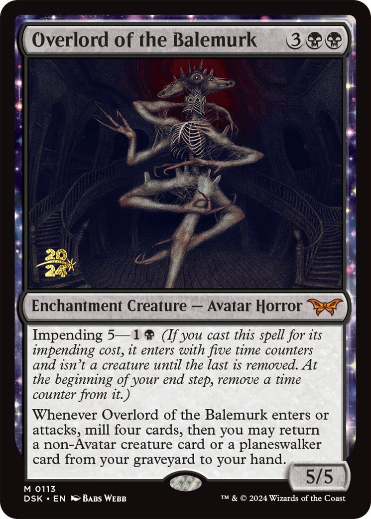 Overlord of the Balemurk [Duskmourn: House of Horror Prerelease Promos] | Gamers Paradise