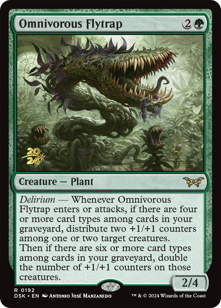 Omnivorous Flytrap [Duskmourn: House of Horror Prerelease Promos] | Gamers Paradise