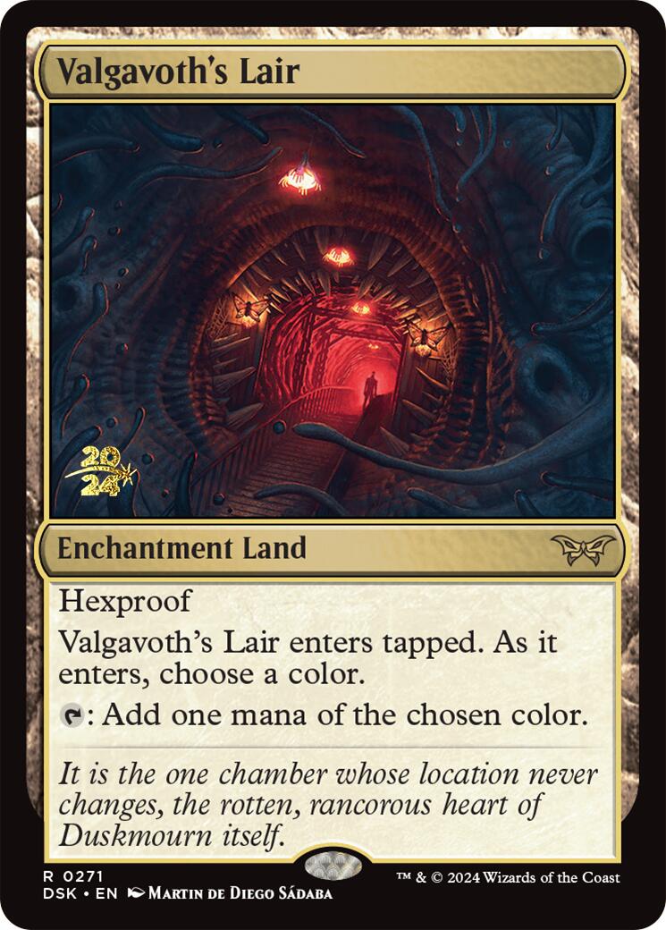 Valgavoth's Lair [Duskmourn: House of Horror Prerelease Promos] | Gamers Paradise