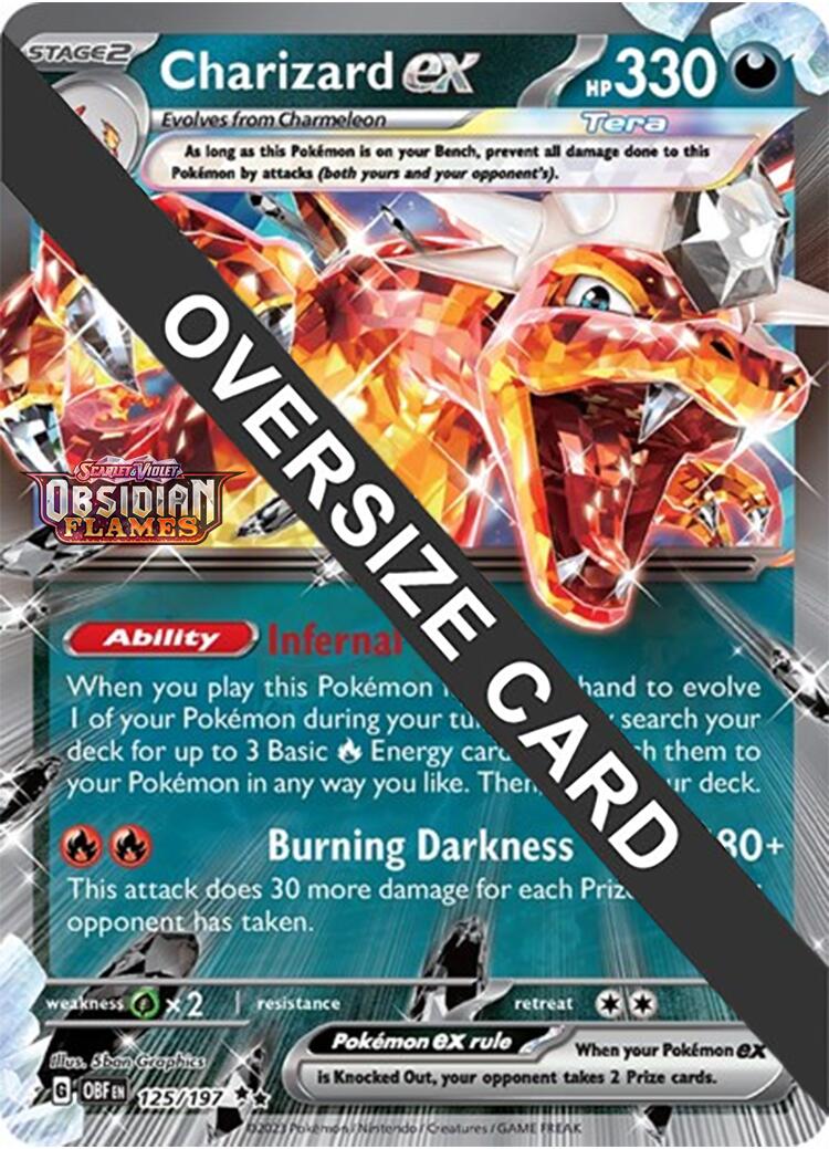 Charizard ex (125/197 - Jumbo Card) [Scarlet & Violet: Obsidian Flames] | Gamers Paradise