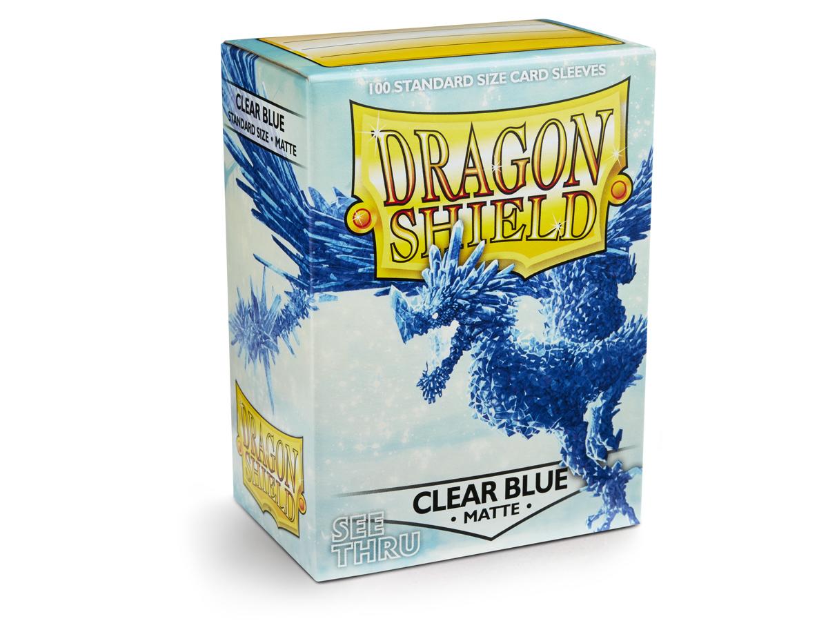 Dragon Shield: Standard 100ct Sleeves - Clear Blue (Matte) | Gamers Paradise