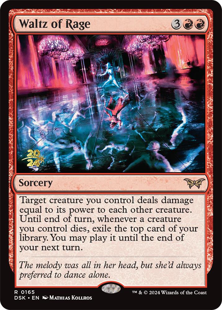 Waltz of Rage [Duskmourn: House of Horror Prerelease Promos] | Gamers Paradise