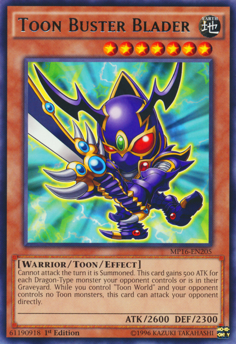 Toon Buster Blader [MP16-EN205] Rare | Gamers Paradise