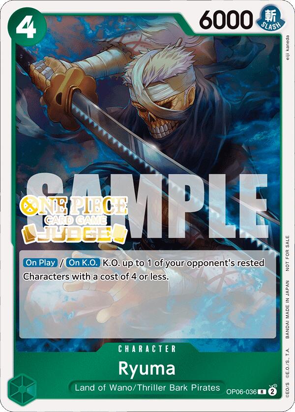 Ryuma (Judge Pack Vol. 4) [One Piece Promotion Cards] | Gamers Paradise