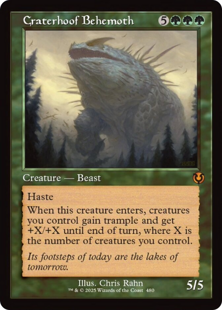 Craterhoof Behemoth (Retro Frame) [Innistrad Remastered] | Gamers Paradise