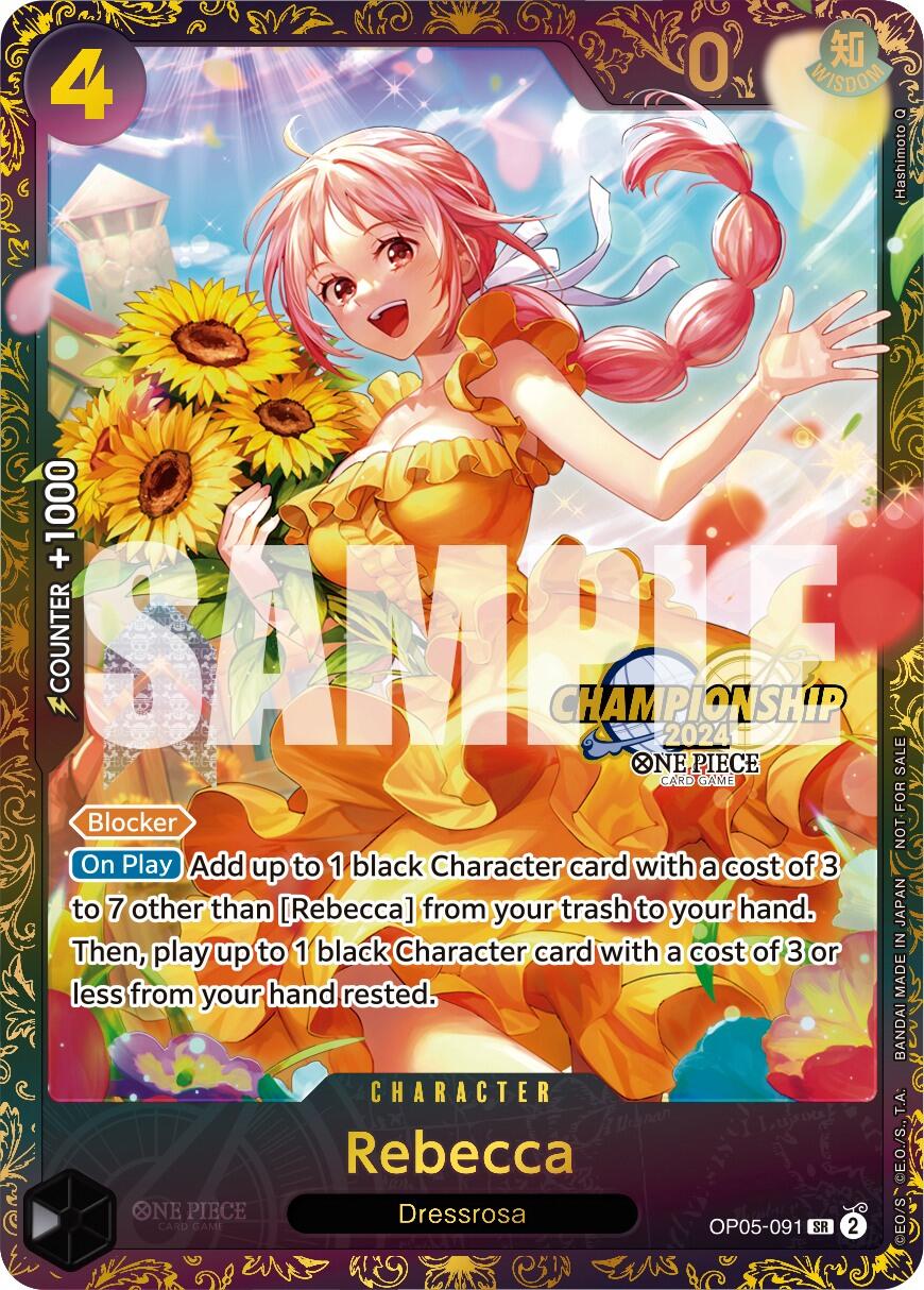 Rebecca (October Championship 2024 Online Regional) [One Piece Promotion Cards] | Gamers Paradise