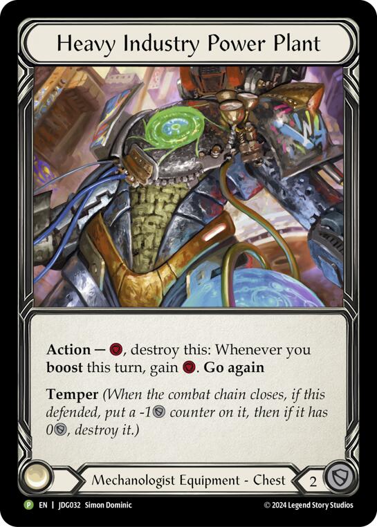 Heavy Industry Power Plant [JDG032] (Promo)  Cold Foil | Gamers Paradise