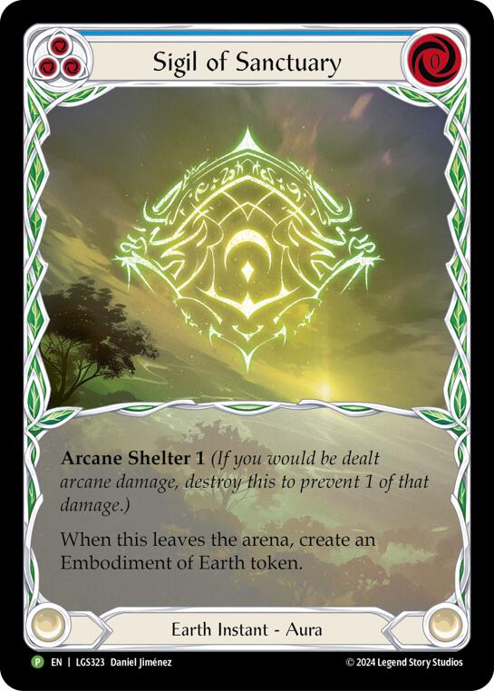 Sigil of Sanctuary (Extended Art) [LGS323] (Promo)  Rainbow Foil | Gamers Paradise