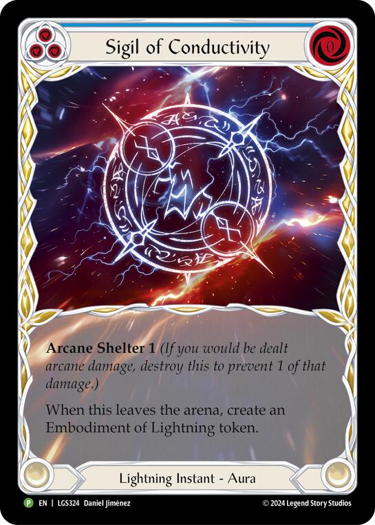 Sigil of Conductivity (Extended Art) - LGS324 [LGS324] (Promo)  Rainbow Foil | Gamers Paradise