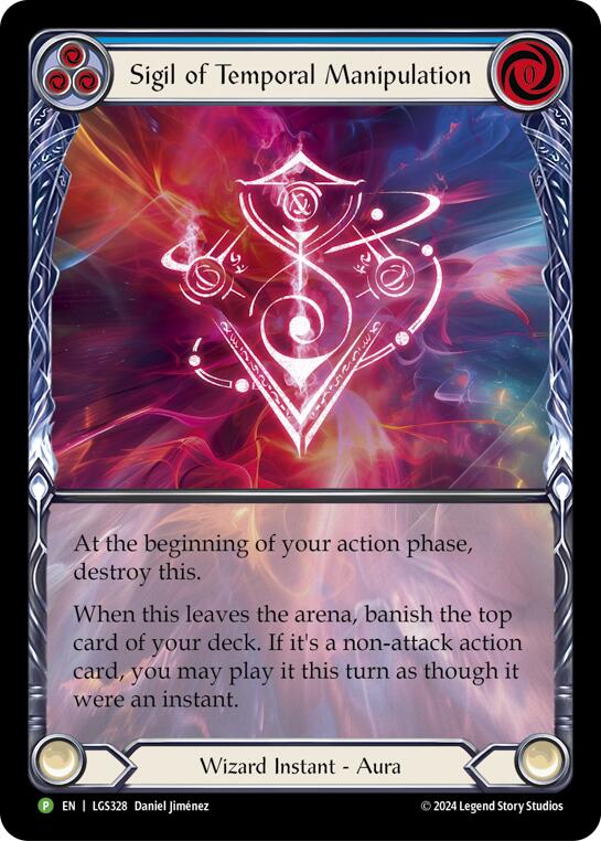 Sigil of Temporal Manipulation (Extended Art) - LGS328 [LGS328] (Promo)  Rainbow Foil | Gamers Paradise