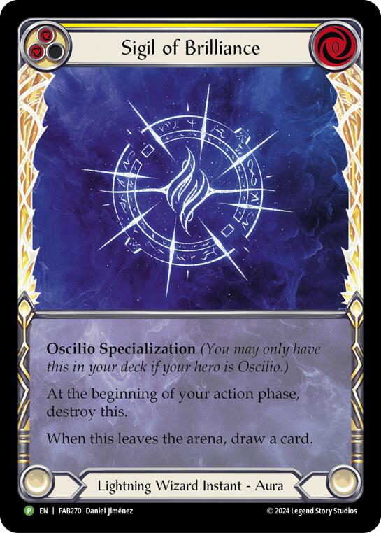 Sigil of Brilliance (Extended Art) [FAB270] (Promo)  Rainbow Foil | Gamers Paradise