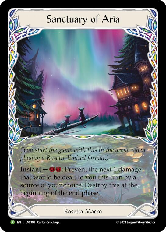 Sanctuary of Aria (Extended Art) - LGS309 [LGS309] (Promo)  Cold Foil | Gamers Paradise